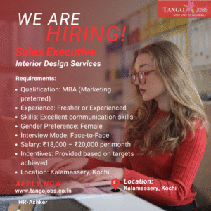 Sales Executive Interior Design Kochi Job