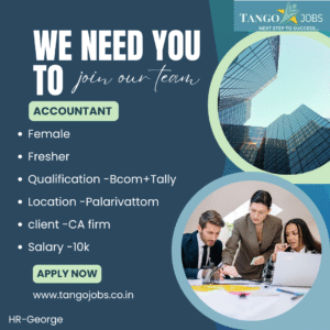 Accountant Palarivattom Female Fresher Job