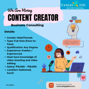 Content Creator Kakkanad Kochi Job