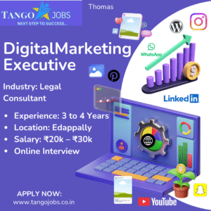 Digital Marketing Executive Edappally Legal Consultant Job