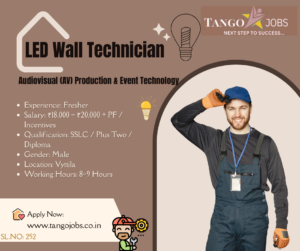 LED Wall Technician Vyttila AV Event Technology Job