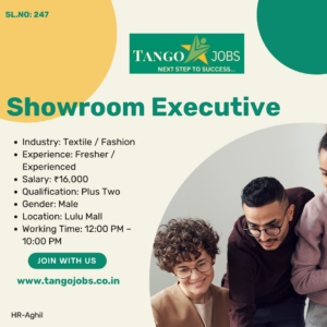 Showroom Executive Lulu Mall Textile Fashion Job Vacancy